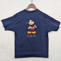 VTG The Disney Store T-Shirt Men’s L Navy Blue Mickey Mouse Made in USA 90s