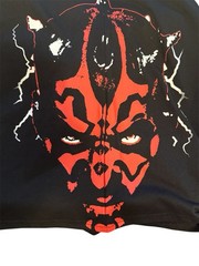 Star Wars Darth Maul Men’s M Black Crew Neck Short Sleeve Graphic Print T-Shirt