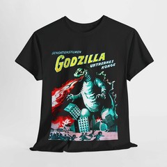 Sci Fi Retro Vintage Godzilla T-shirt Movie Tee Cult Film Monster Japanese Flick