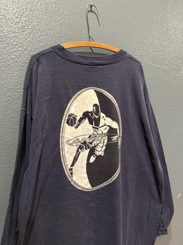 Vintage 90’s And 1 Basketball Men’s Blue Cotton Long Sleeve Shirt XL