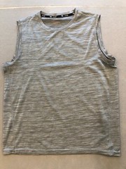 DryTek Shirt Men’s Medium Athletic Gray Muscle Activewear Tank Top