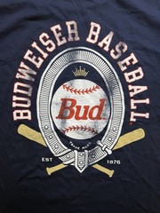 Budweiser Mens Baseball Graphic T Shirt Bud King Of Beers Size XS XSmall NWOT