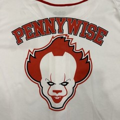 WB 100 Pennywise “You’ll Float Too” Baseball Jersey Shirt XXL Horror Movie IT