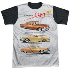 Oldsmobile Rocket Line Adult Halloween Costume T Shirt (Black Back), S-3XL