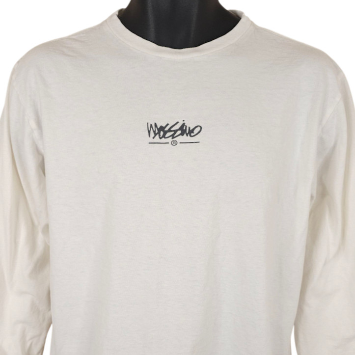 Mossimo T Shirt Mens Size Medium White Long Sleeves Surf And Skate