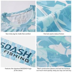 Men’s Camo Fishing Shirts UPF 50+ Long Sleeve Quick Dry Lightweight T-Shirts …