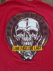 Metal Mulisha DEATH CHEATERS Live Fast/Die Last Red T-Shirt XXL 2XL Skull