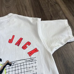 Vintage Panama Jack T-Shirt Volleyball Men’s Size S White Graphic Made USA 1980s
