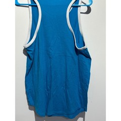 Victoria’s Secret PINK Mens Blue Ringer Racerback Tank Top Medium Dog Logo