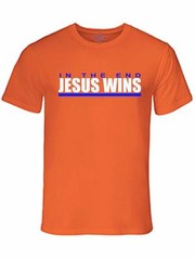 NW MEN’S PRINTED JESUS WINS CHRISTIAN GOD LOVE BIBLE COTTON T-SHIRT ALL COLOR