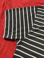 Plus Size Mens Brooklyn Xpress Gray & White V-neck Short Sleeved T-shirt.Size5XL