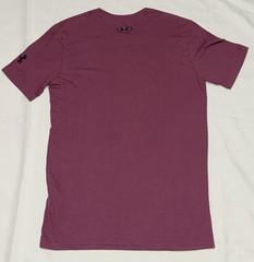 Under Armour Project Rock Brahma Bull Men’s Small S Red Maroon Logo Gym T-Shirt