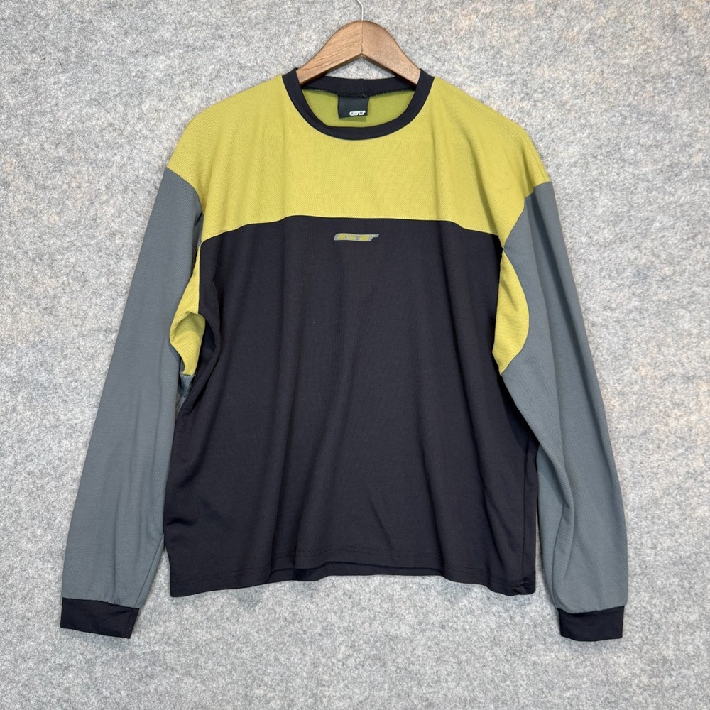 Vintage GT Bicycles BMX Jersey Shirt Mens Large Colorblock 80s 90s Made USA Rare