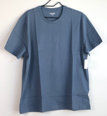2 packs Men’s Slim-Fit Short Sleeve 100% Cotton Crewneck T-Shirt XL Blue