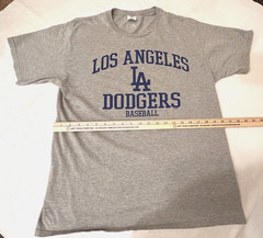 Los Angeles LA Dodgers ~ Genuine MLB ~ LG Gray T-Shirt