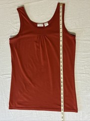 Spiegel Burnt Orange Scoop Neck Sleeveless Tank Top Size Medium