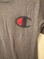 Champion Small T-Shirt Short Sleeve Crew Neck Classic Tagless 100% Cotton