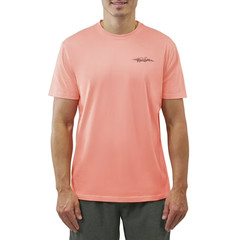 Reel Life Men’s Short Sleeve Graphic Tee Size Medium Coral