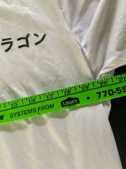 White Dragon Graphic T-shirt sz L Japanese Dragon World Drago 1990 Streetwear
