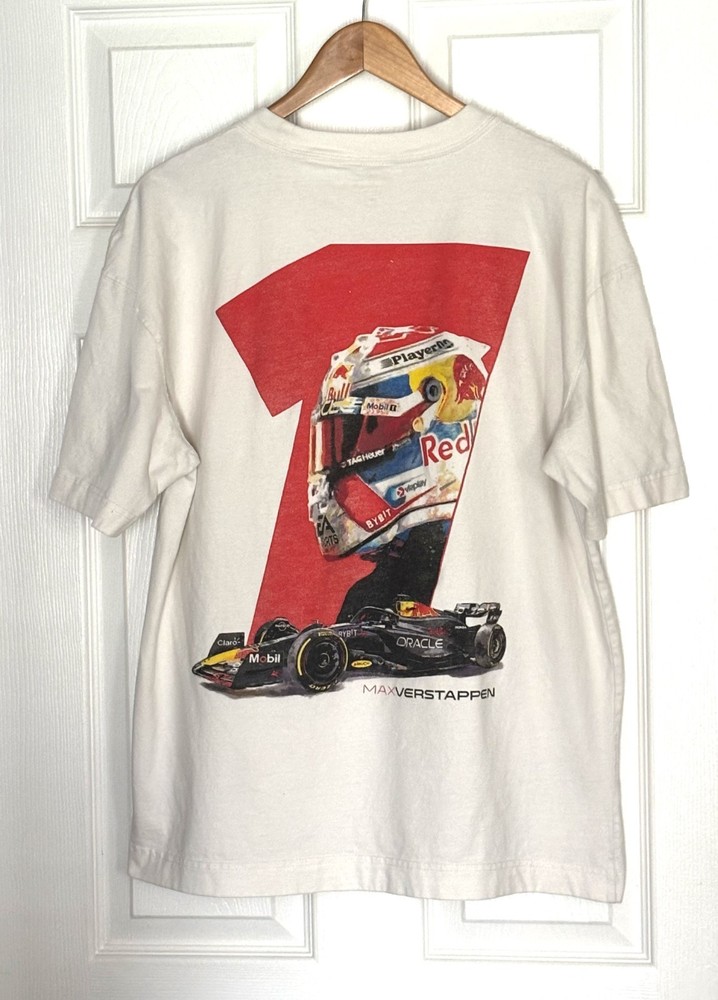 HOLLISTER F1 Max Verstappen Graphic T-Shirt Mens Sz M Oracle Red Bull Racing