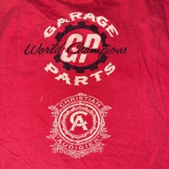 Christian Audigier Shirt Size L Garage Parts Classic Car Red Designer Vintage