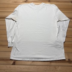 Vintage 90s Nike Embroidered Mini Center Swoosh Blank Long Sleeve Shirt – Large