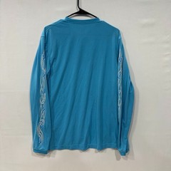World Wide Sportsman Long Sleeve Shirt Men’s S Blue Tribal Sleeve Fishing Tee
