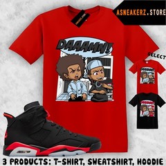 Tee Shirt Matching AJ 6 Infrared Salesman 2026 Match Sneaker The Boondocks Damn