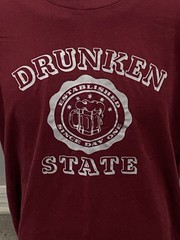 Drunken State Vintage 80’s T Shirt Size XL College Frat Funny Beer Party