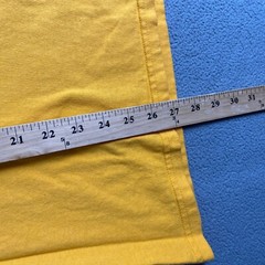 Gildan Mens size M Heavy Cotton Preshrunk T Shirt short Sleeve Crew Neck Yellow