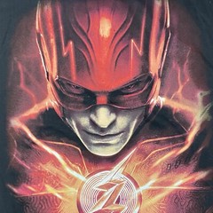 DC Comics T Shirt The Flash Portrait Lightning Tee Adult XL TG EG