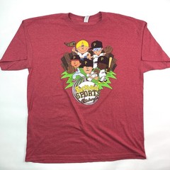 Backyard Sports Pittsburgh Pirates Red Heather Baseball Sugardale T-Shirt XL