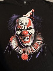 Way To Celebrate Killer Monster Clown T Shirt Graphic Print Black Men Large