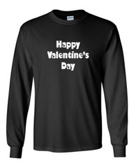 Long Sleeve Happy Valentine’s Day Shirt for Men – Romantic Gift, Fun & Stylish