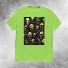 Infernal Radioactive Skulls Horror T-Shirt Men’s S-2XL