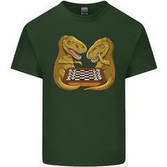 Chess T-Rex Dinosaur Mens Light Cotton T-Shirt