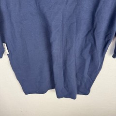 Mode of One Ottoman Tee Caspian Waters Blue Relaxed Fit Textured T-Shirt S NEW