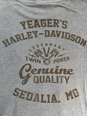 Harley Davidson Mens L Shirt Soft Material Yeager’sSedalia, MO