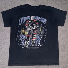 Warren Lotas A Thousand Yard Stare Jason Horror Grunge T Shirt Mens Large Rare L
