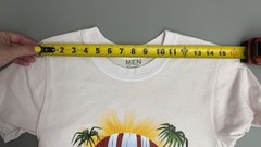 Men Sport Tropical Graphic T-Shirt Men’s S Light Pink Beach Vacation Island Tee