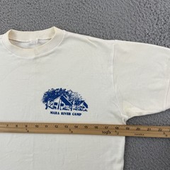 Vintage Mara River Camp Shirt Adult Meidum Kenya Short Sleeve 80s Outdoor USA