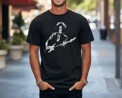 Aerosmith Joe Perry T-Shirt Gibson Les Paul Rock Band Premium Comfort Colors Tee