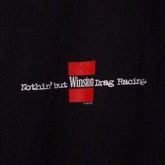 VINTAGE Winston Drag Racing USED Pocket Shirt (XL, Single Stitch, 1996, NHRA)