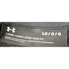 Under Armour Shirt Hoodie Mens Large Gray Project Rock Drawstring Short Sleeve