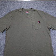 Wrangler Workwear Men’s 2XLT Tall Green Short Sleeve Pocket Tee