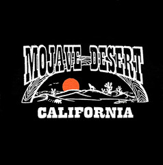 Mojave Desert Beach Club T Shirt With Front Logo