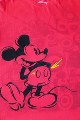 Disney Mickey Mouse Red Screen-Printed Adult Men’s T-Shirt Size XL