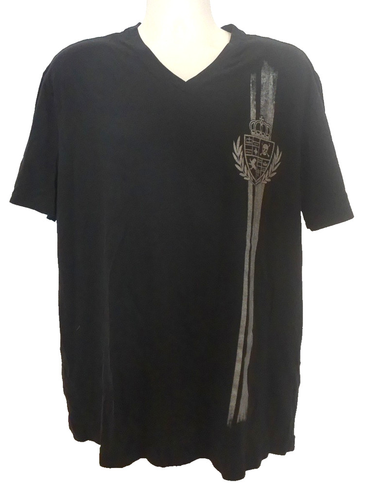 Vintage Express “Liberty & Justice” Black Crest Shirt 1980 Skull Grunge 2XL