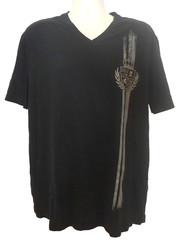 Vintage Express “Liberty & Justice” Black Crest Shirt 1980 Skull Grunge 2XL