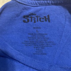 Disney Blue Stitch ‘Weekend Plans’ Lazy Sleepy Tee, Large